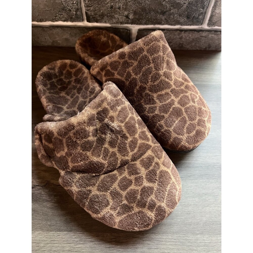 Vionic Gemma Womens Sz 8 Brown Casual Classic Walking Mule Slippers Shoes